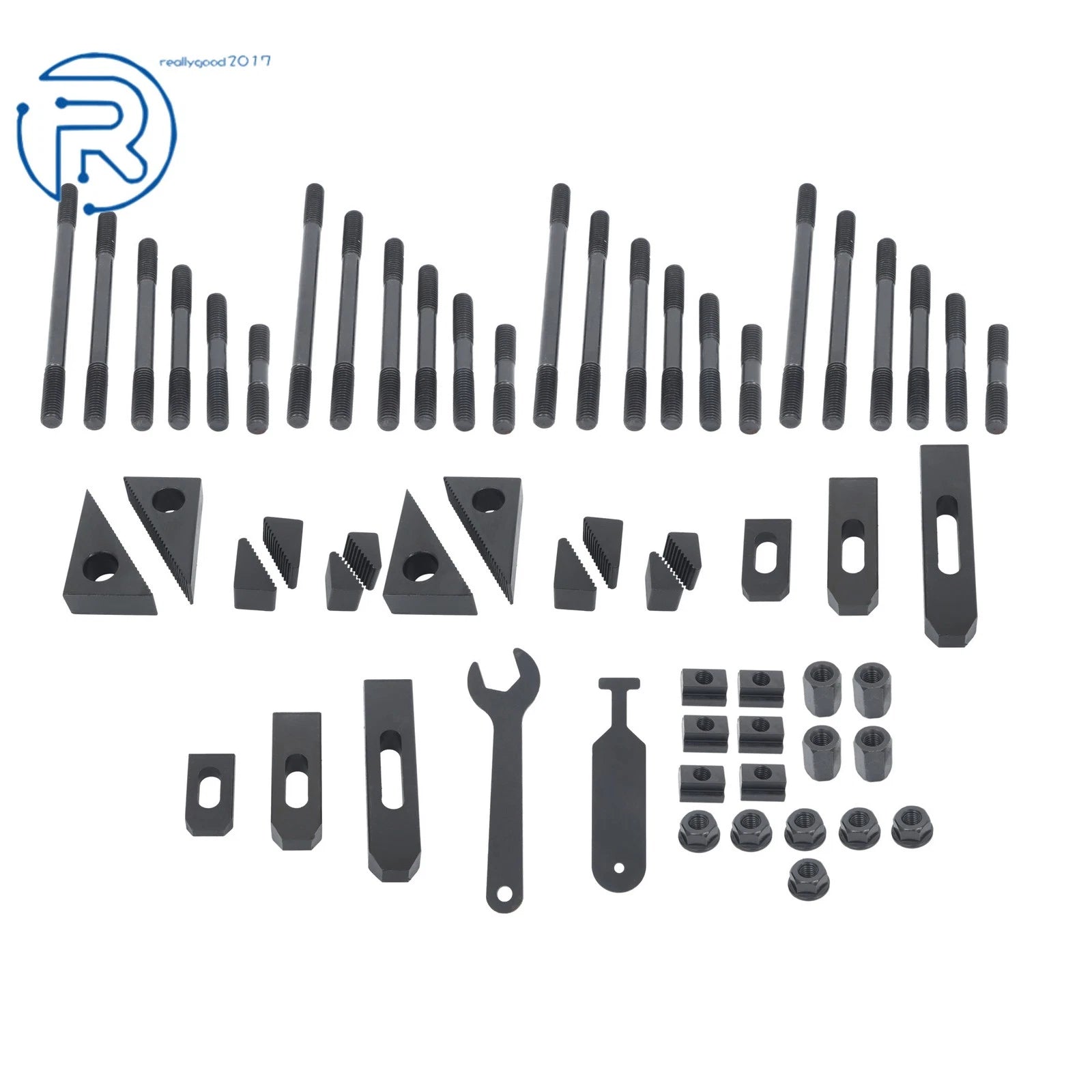 60 Pieces T-Slot Clamping Kits for 58010 Mill (1/2"-13 Thread, 5/8")