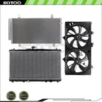 Cooling Fan Radiator AC Condenser Kit for Toyota Camry (2012–2017)