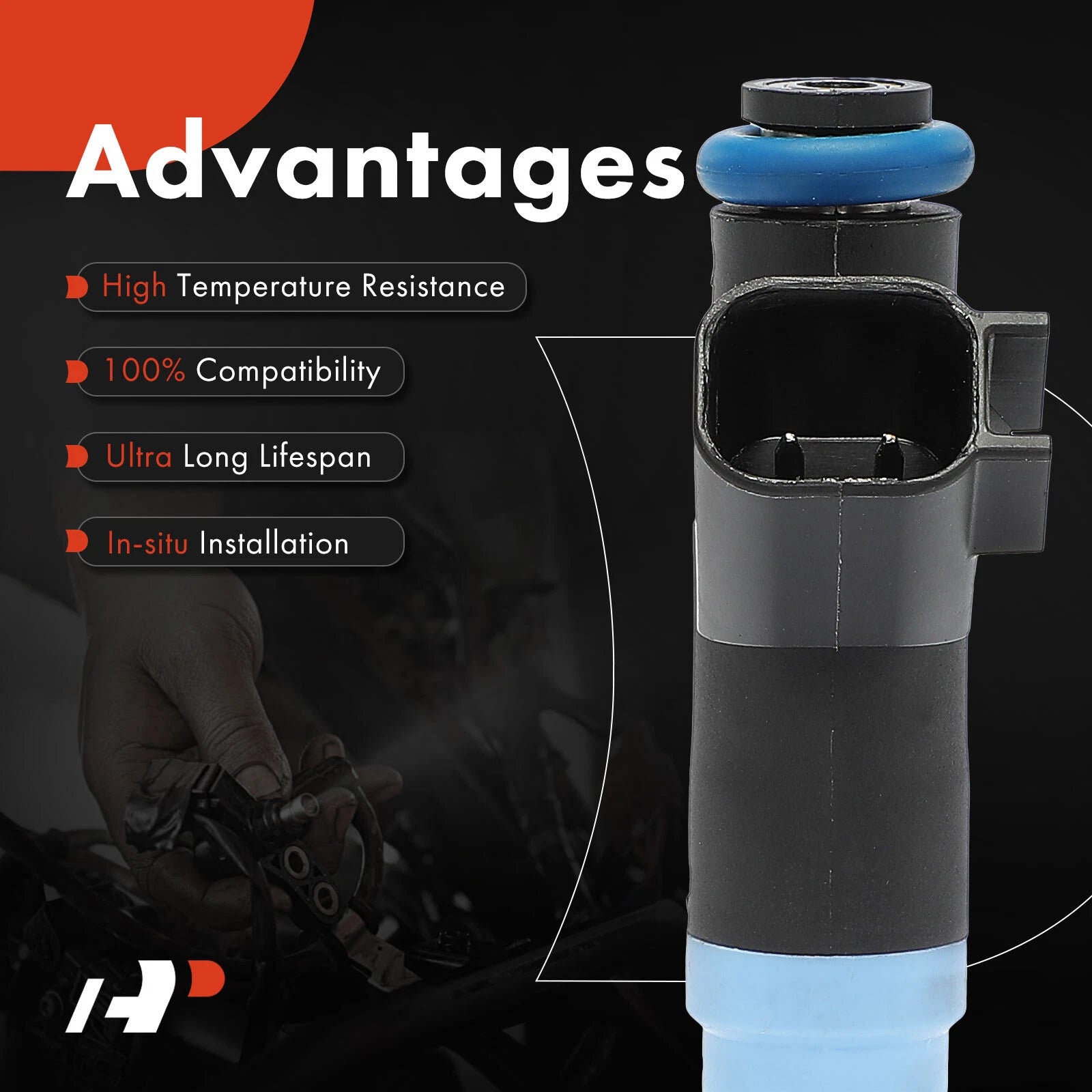 8x Fuel Injector for Jeep Grand Cherokee Wrangler Dodge Charger (2011–2020)