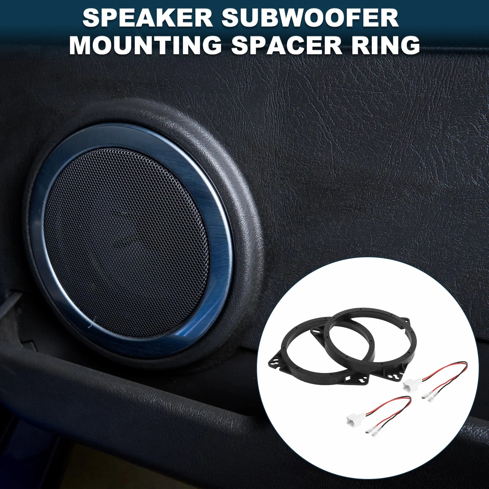 Set of 2 Speaker Spacer Rings for Toyota 6.5" Tweeter 