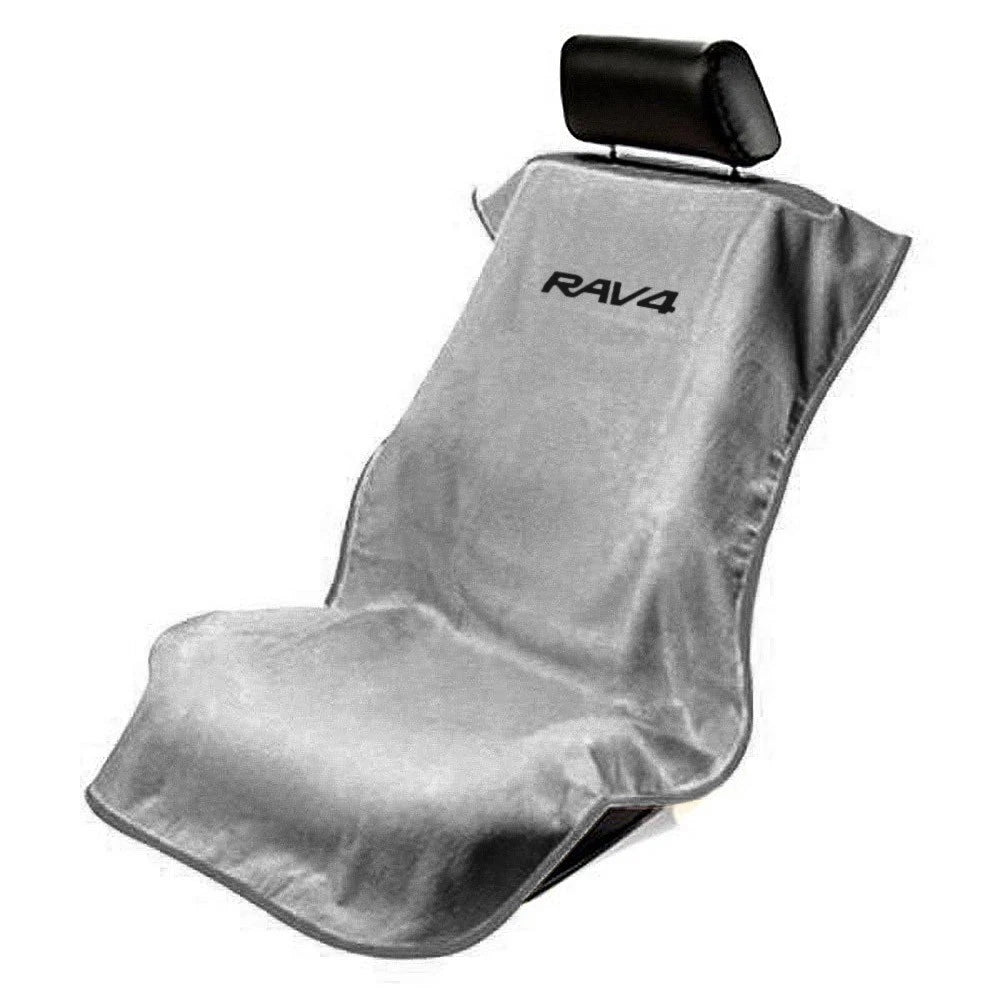 Seat Armour Grey Terry Cloth Seat Cover w/RAV4 Logo - SAR160G