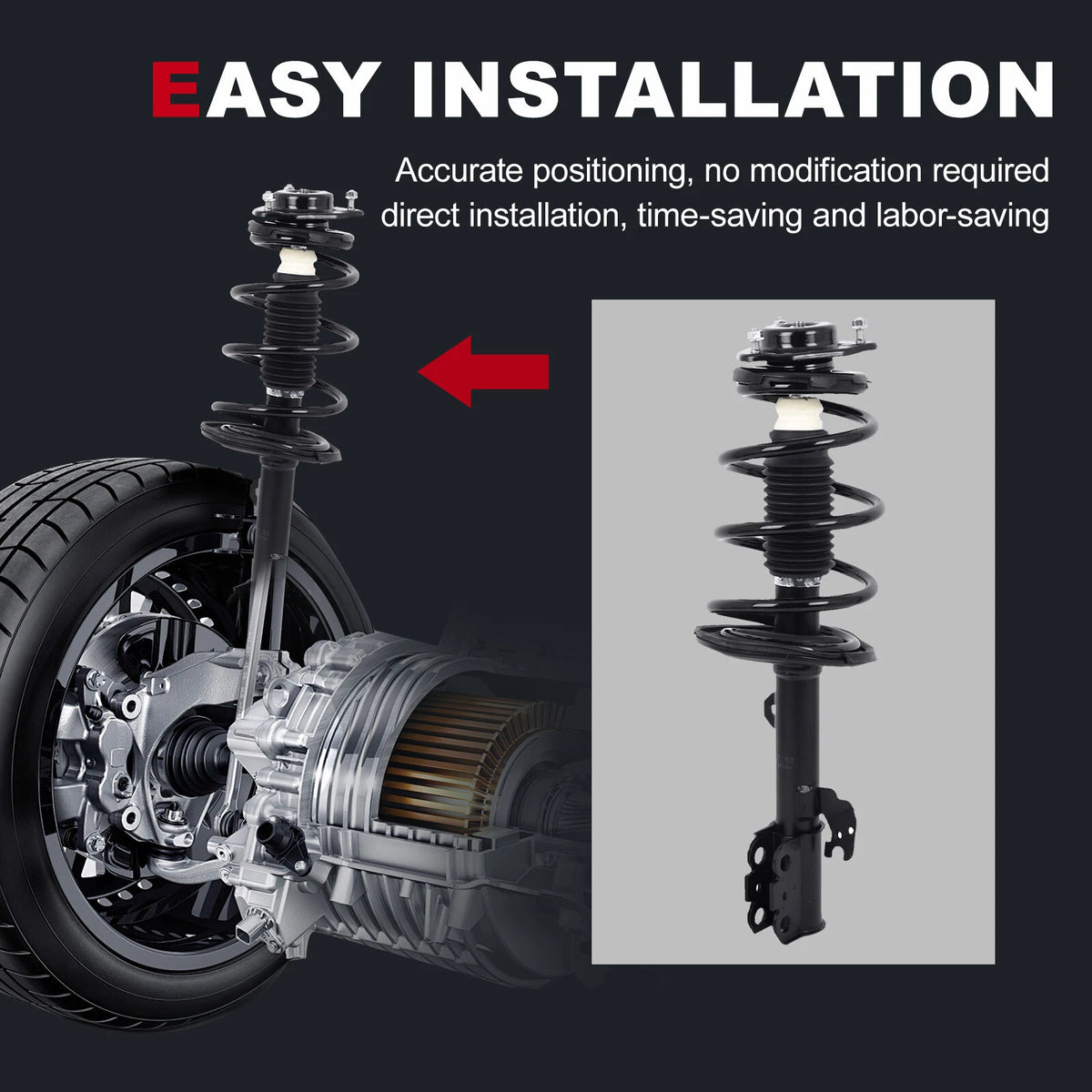 Front Struts with Coil Spring Assembly for Toyota Sienna (2011–2014)
