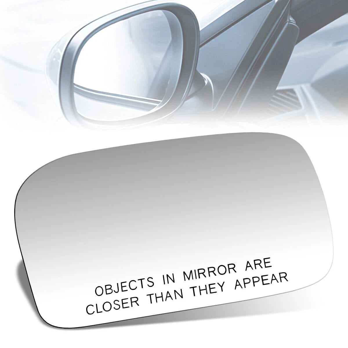 Side Door Mirror Glass Convex Lens for Nissan Sentra/NX (1991–1994)