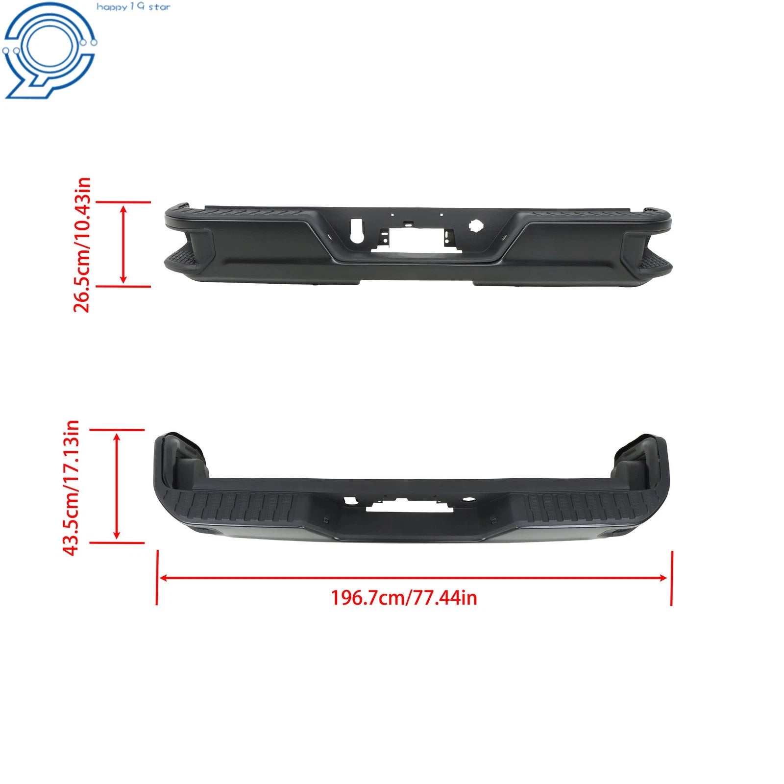 Rear Bumper Assembly for Chevy Silverado GMC Sierra 2500 3500 (2020-2025)