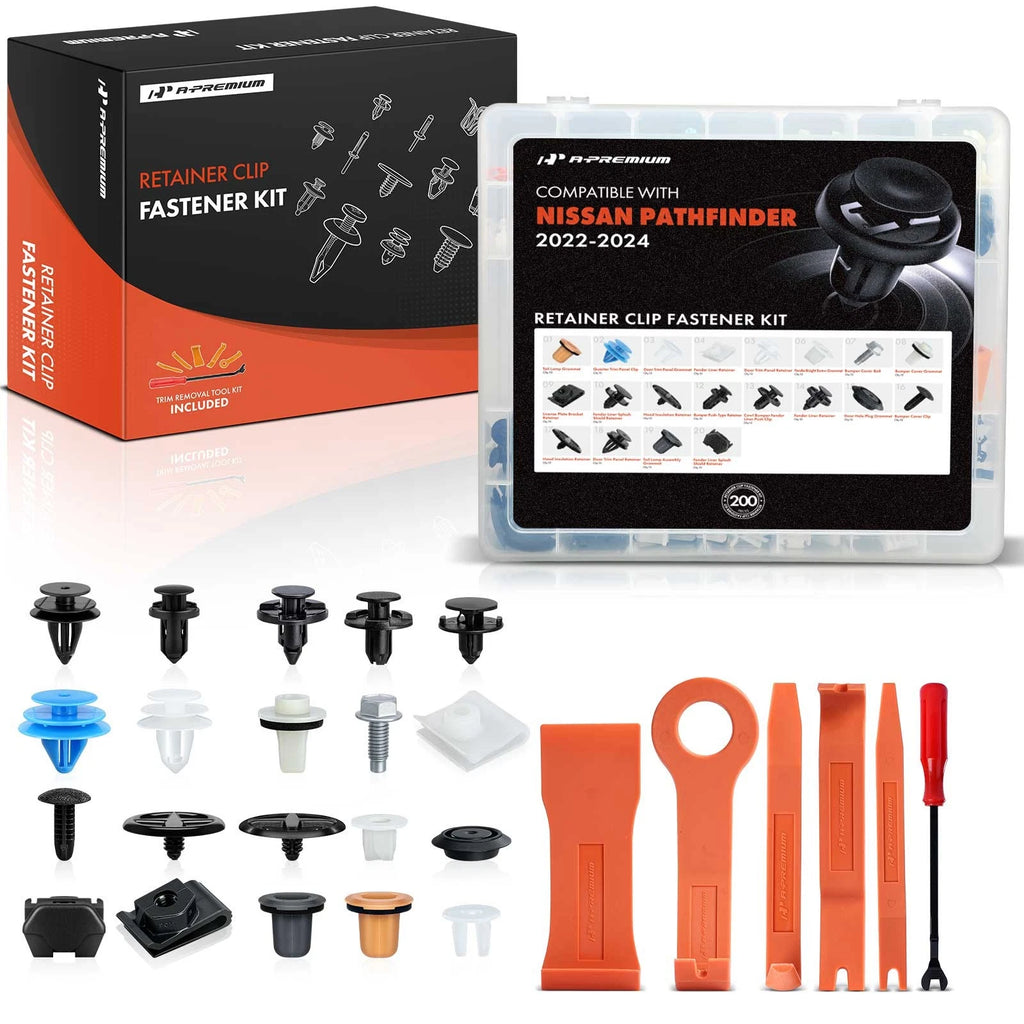 200Pcs Grommet Retainer Clips for Nissan Pathfinder 