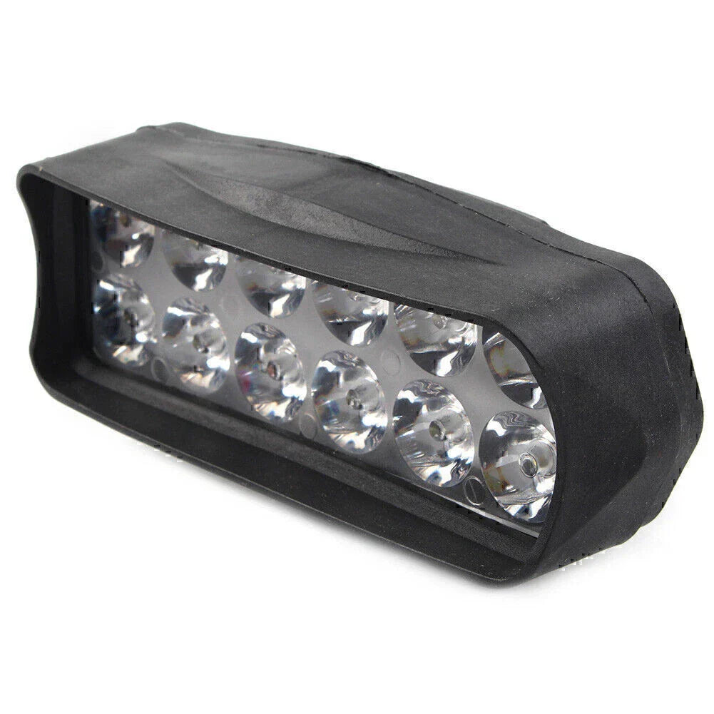 12-LED White Fog Light Headlamp for Motorcycle UTV ATV