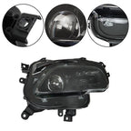 Set of 2 Black Housing Halogen Headlights for Jeep Cherokee (2014-2018)