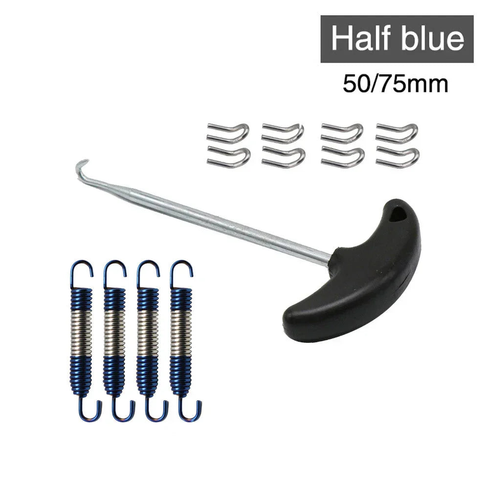 Motorcycle Exhaust Pipe Muffler Mounting Springs Hooks  Steel