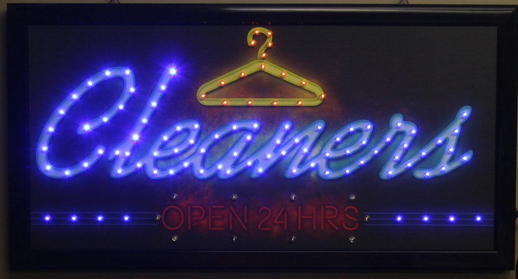 LED Lighted Sign for Home Decor (Open 24hrs)