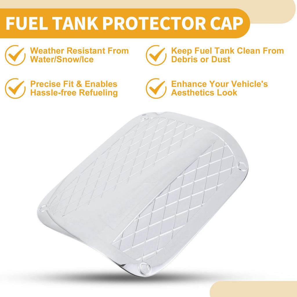 Fuel Tank Door Cap for Toyota Camry (2018–2023) Chrome Silver Tone