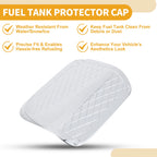 Fuel Tank Door Cap for Toyota Camry (2018–2023) Chrome Silver Tone