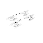 Carbon Silver Door Handle Bowl Cup Cover Trim for Nissan Navara NP300 (15-21)
