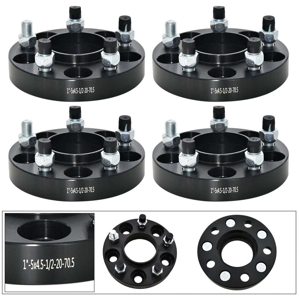 Set of 4 Hubcentric Wheel Spacers 1" 5x4.5 1/2"x20 for Ford Ranger (1998–2023)