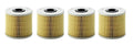 Set of 4 Engine Oil Filters H 1032/1 for Audi A8 Quattro (1997–1999)