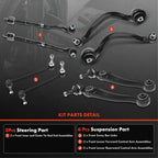 8x Front Lower Control Arm Ball Joint for BMW X5 X6 (2000-2023)