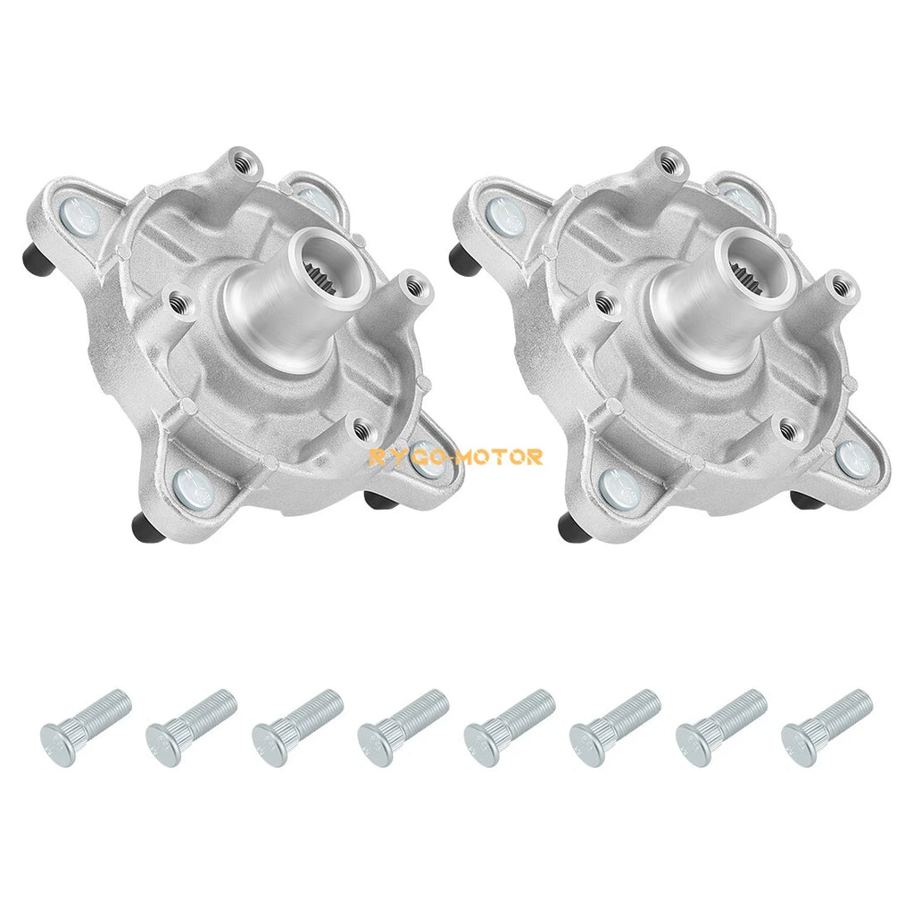 Set of 2 Front Wheel Hubs & Studs for Polaris Sportsman 300 400 4x4 (2008–2010) 5136296