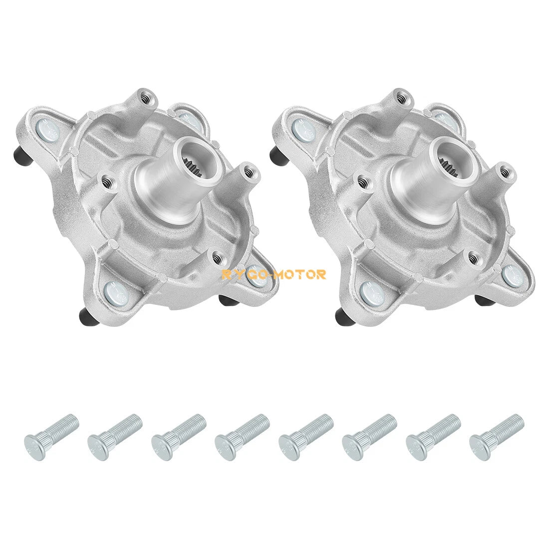Set of 2 Front Wheel Hubs & Studs for Polaris Sportsman 300 400 4x4 (2008–2010) 5136296