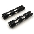 Black Edge Cut Footpegs for Harley FXBB FXBR FXBRS FXLR (2018–2023)