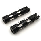 Black Edge Cut Footpegs for Harley FXBB FXBR FXBRS FXLR (2018–2023)