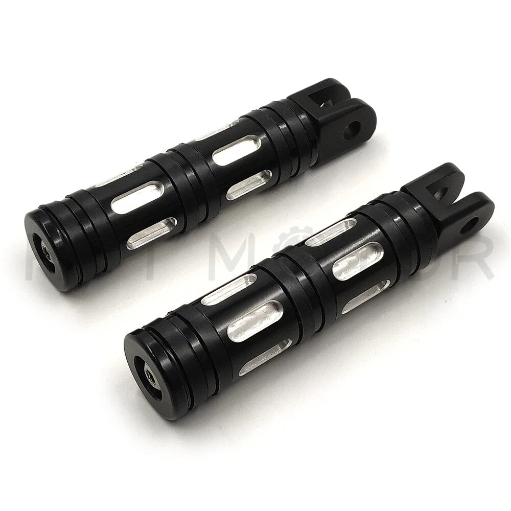 Black Edge Cut Footpegs for Harley FXBB FXBR FXBRS FXLR (2018–2023)