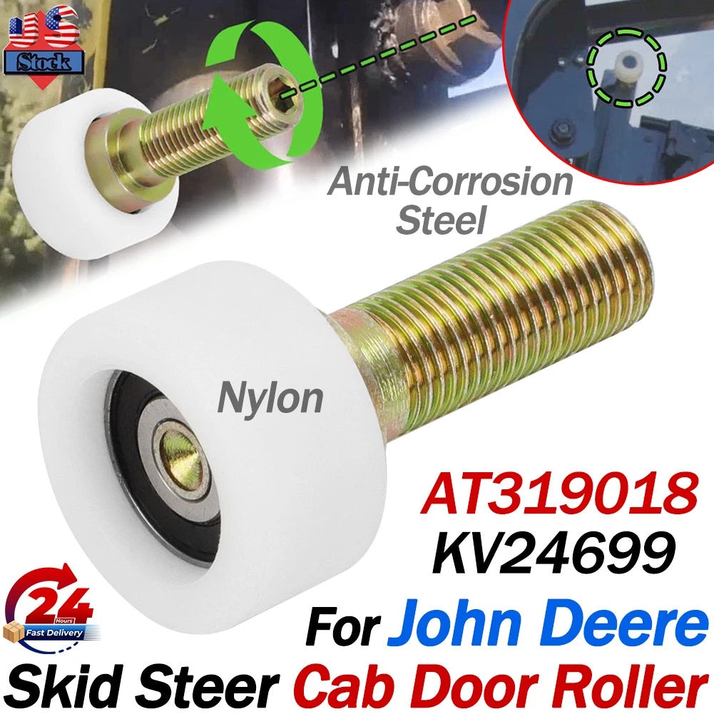 Skid Steer Cab Windshield Roller for John Deere 313 315 317 CT322 CT332 AT319018