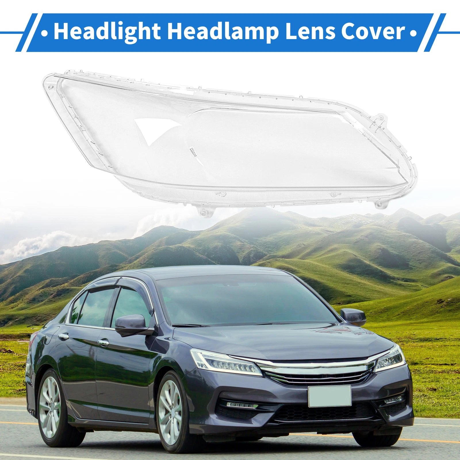 Headlight Lens Cover for Honda Accord (2013–2016) - PC Clear
