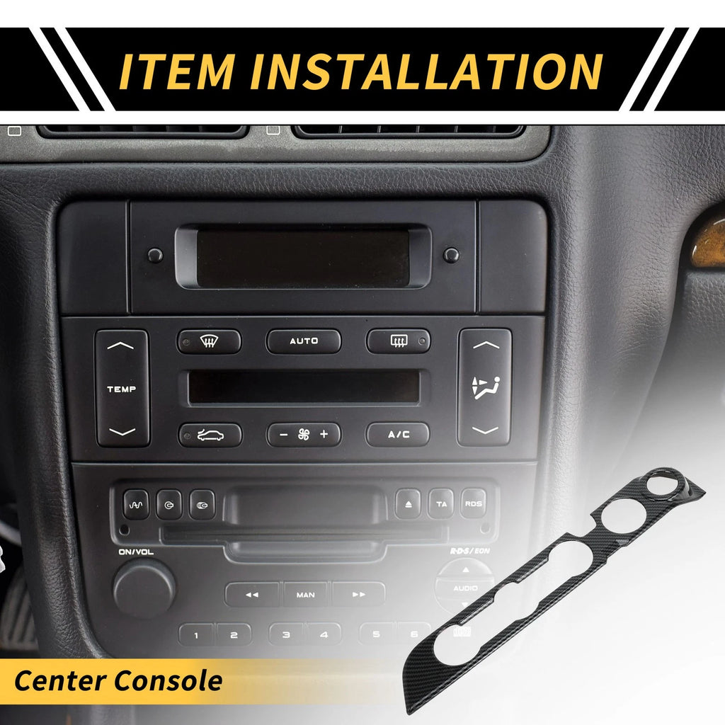 Carbon Fiber Console AC Switch Button Control Trim for Toyota Tacoma (2016–2023)