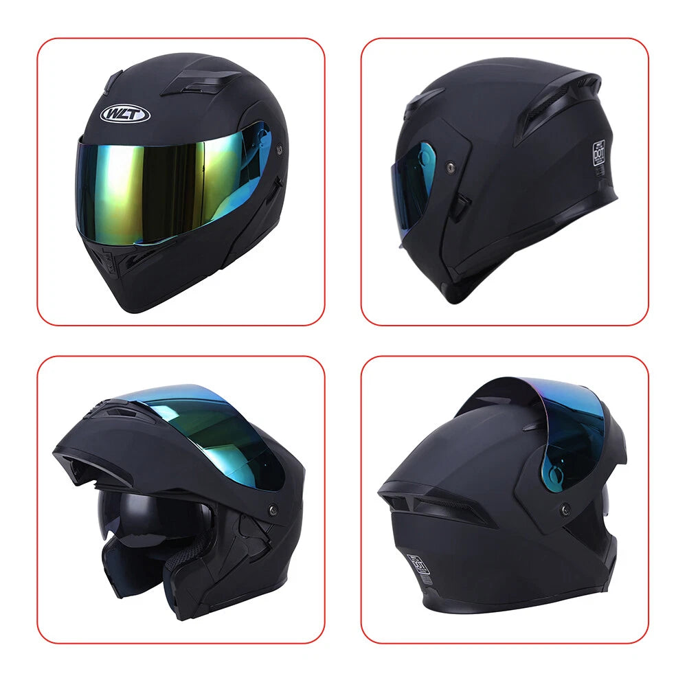DOT Modular Full Face Helmet for ATV Motocross (M, L, XL, XXL)