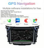 7" Stereo Radio GPS Navi Head Unit for Hyundai I30 Elantra GT (2011-2017)
