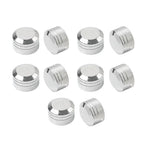 10 x Chrome Engine Bolt Topper Caps Covers for Harley Dyna Softail