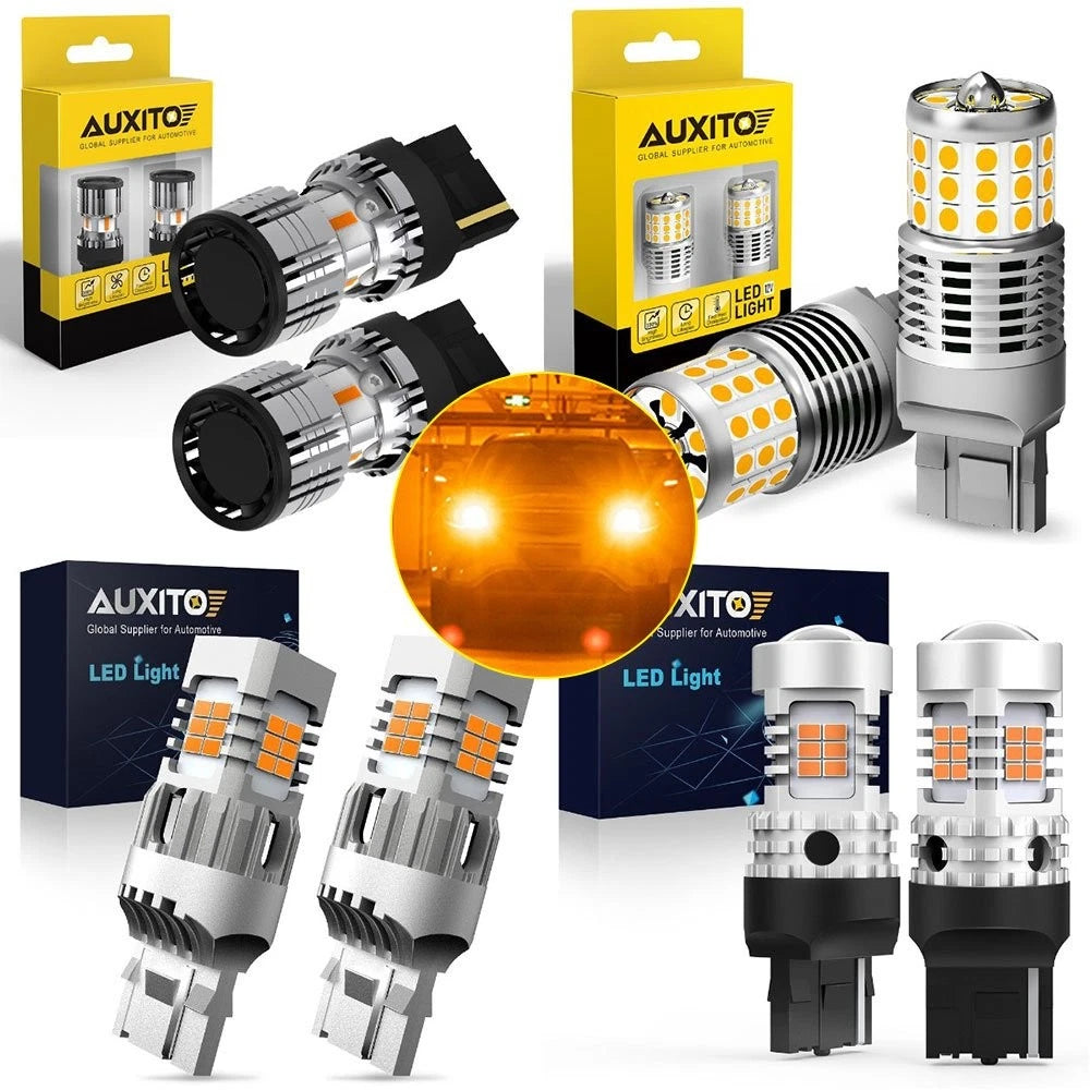 2X AUXITO 7440 LED Front Turn Signal Tail Light Bulb for (No Hyper Flash)