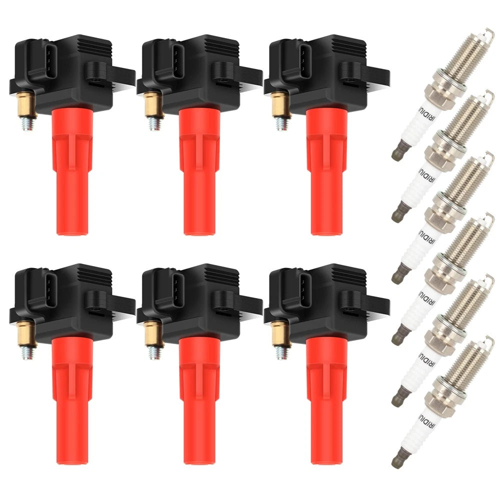 Set of 6 Ignition Coils & Spark Plugs for Subaru B9 Tribeca (2006–2007)