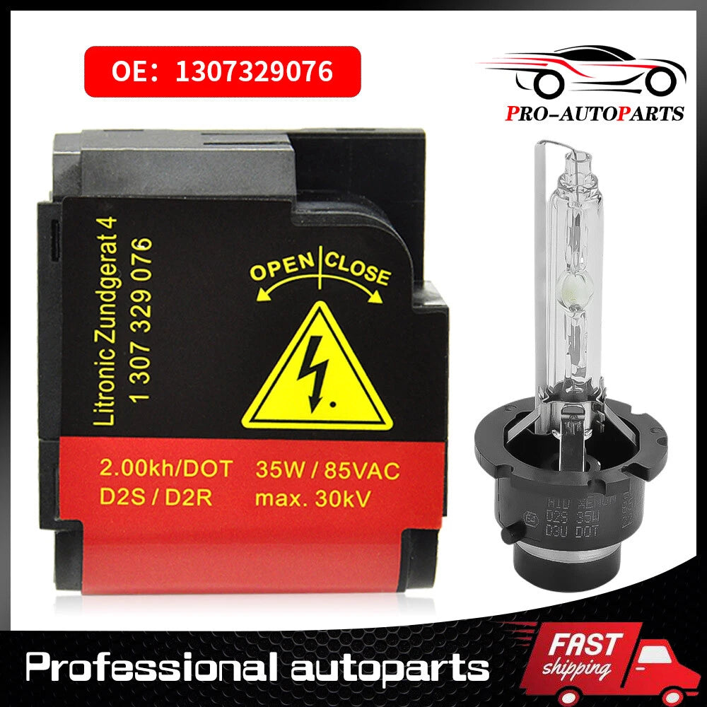 D2S Xenon HID Headlight Bulb & Holder Socket for BMW VW GTI VOLVO (2000–2023)