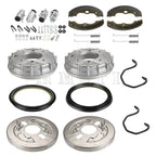 Front Brake Drum Wheel Cylinder Shoes Kit for Honda Rancher 350 TRX350 (2000–2003)