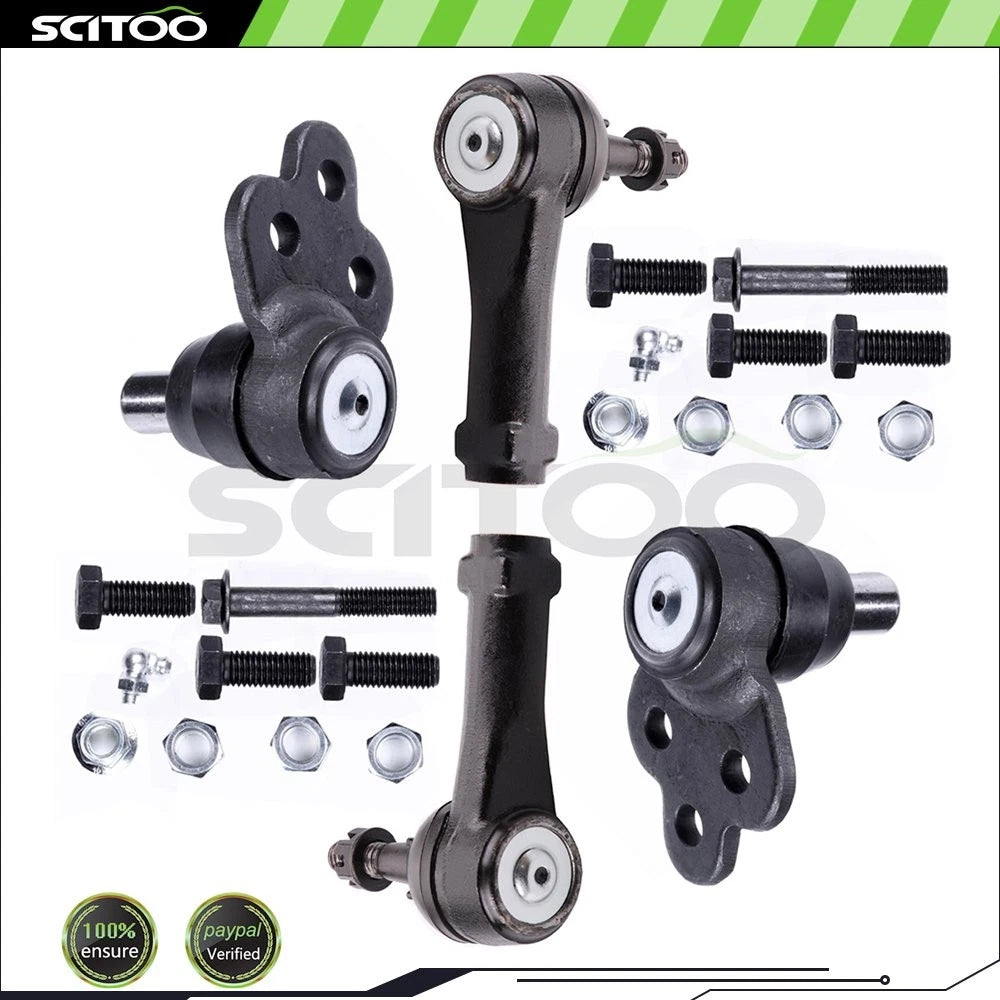 Set of 4 Tie Rod End Ball Joints for Chevrolet Cobalt (2005–2010) & Pontiac G5 (2007–2010)