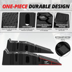 7" Lift Height Non-Skid Tread Wheel Tire Change Ramps Chock Pair