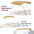 Bimini Top Boat Cover 3 Bow 72"L 73"-78"W Rainproof