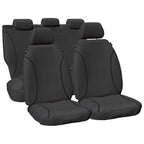 Front & Rear Heavy Duty Canvas Car Seat Covers for Hilux GGN25 KUN26 4WD 8/09~15