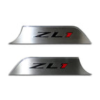Door Panel Kick Plates Brushed Stainless Replacement for 2012–2015 Camaro ZL1