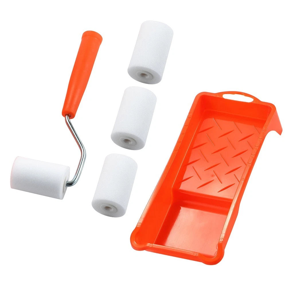 2X Foam Paint Roller Kit with Tray Liner for Automotive Painting
