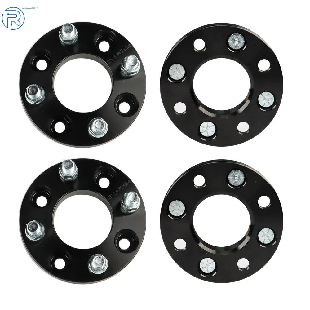 Set of 4 Wheel Spacers for Club Car Golf Cart (1" 4x4, 1/2x20 Studs, 62mm Hub Bore)