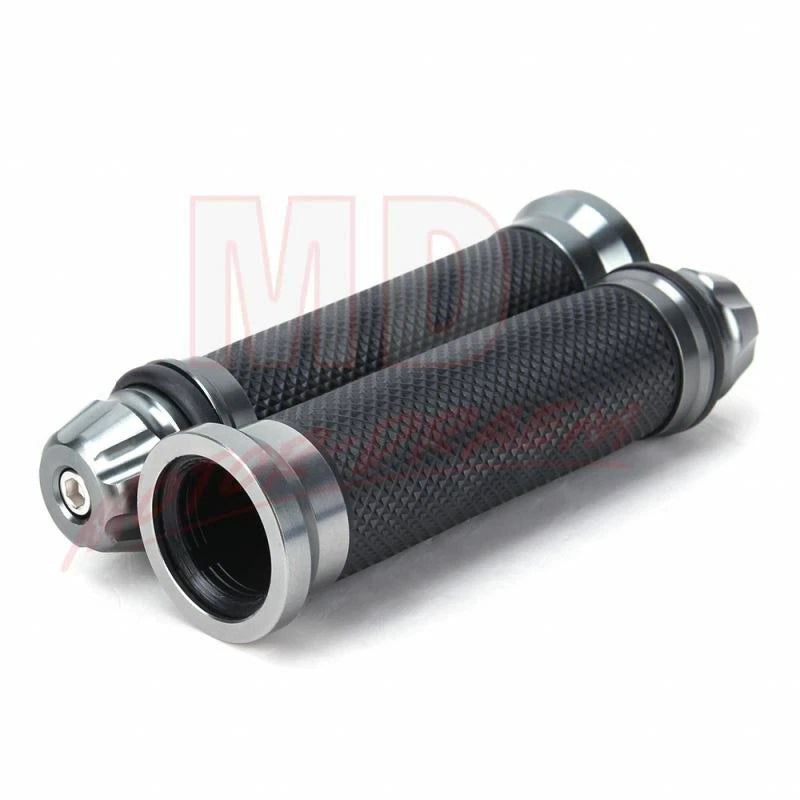 CNC Aluminum Rubber Gel Hand Grips for Motorcycle (7/8" 22mm)