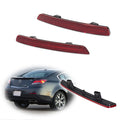 2X Red Lens Rear Bumper Reflectors for Acura TL (2012–2014)