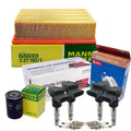 Tune-Up Kit: 4 Iridium Spark Plugs & 4 Mann Filters for L4 (2010–2020)