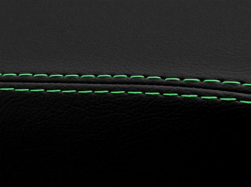 Leather Console Armrest Cover for Jeep Wrangler (2011–2017) Green Stitch