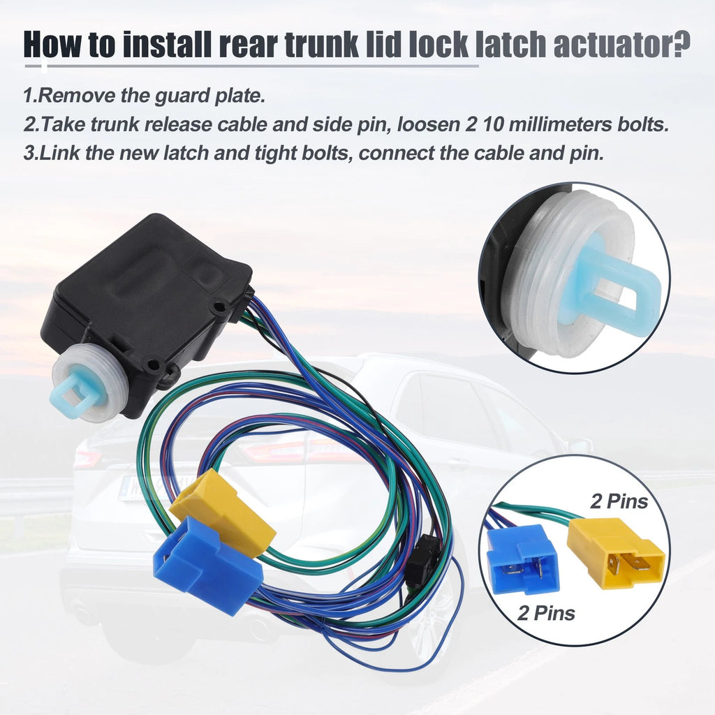 Rear Door Latch Lock Actuator Motor for Dodge Sprinter 2500 (2002–2006) No. 5133998AA, 745060404824