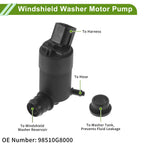 Windshield Washer Pump w/Grommet for Hyundai Accent (2018–2019) No. 98510G8000