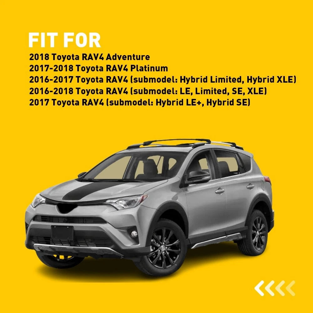 1 Pair Side Trim Front Bumper Molding for Toyota RAV4 (2016–2018)
