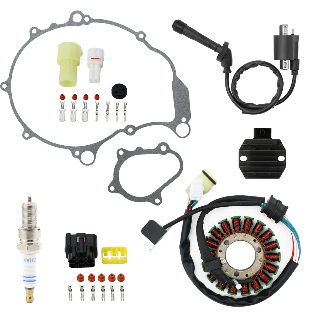 Stator Ignition Coil Rectifier Spark Plug Gasket for Yamaha Raptor YFM660R (2001–2005)