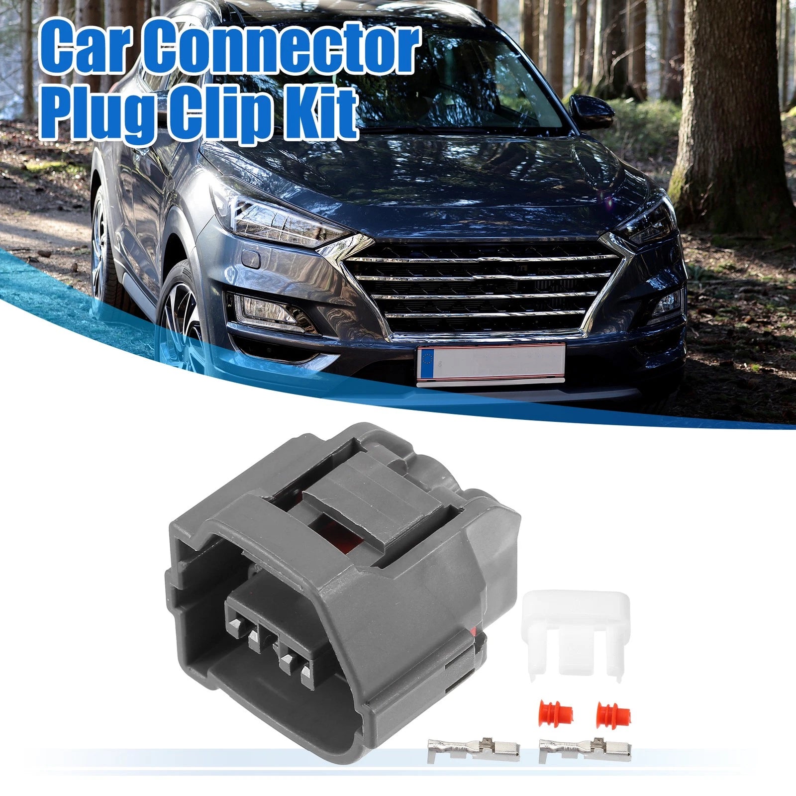Set of 2 Fuel Injector Connector Adapter Plug for Hyundai  766549168389